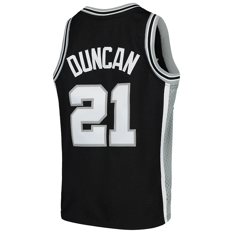 Youth Mitchell & Ness Tim Duncan Black San Antonio Spurs Swingman Throwback Jersey