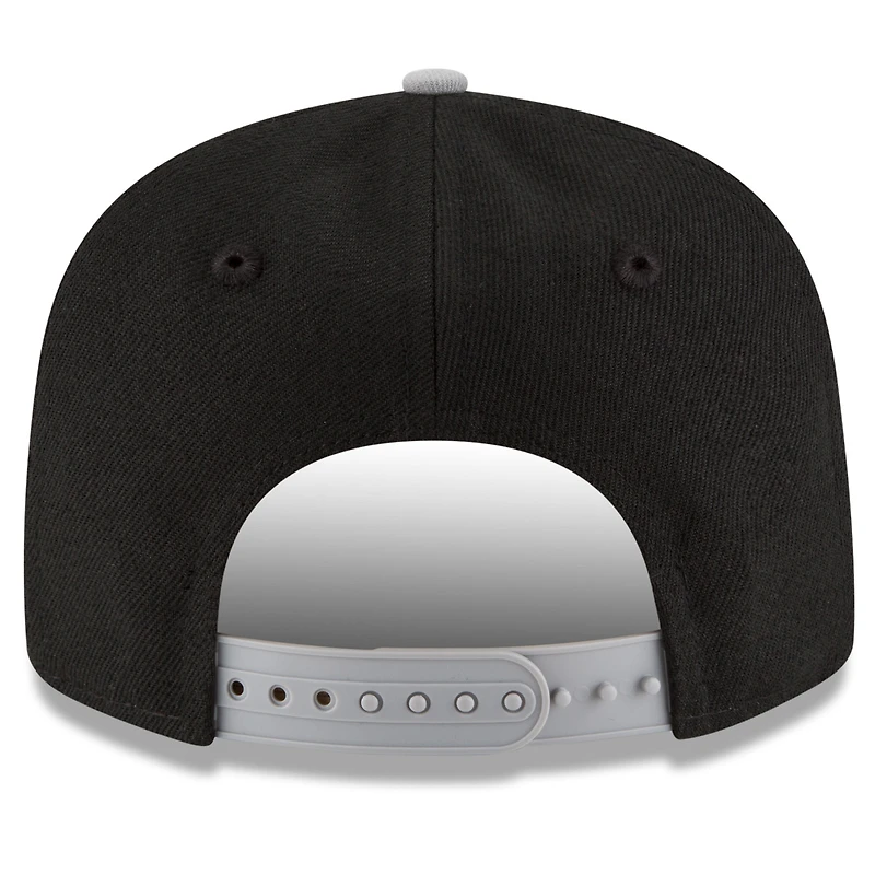 Youth New Era Black/Gray San Antonio Spurs 2026 NBA Finals Side Patch 9FIFTY Snapback Hat