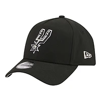 Casquette ajustable New Era noire San Antonio Spurs 9FORTY pour jeunes