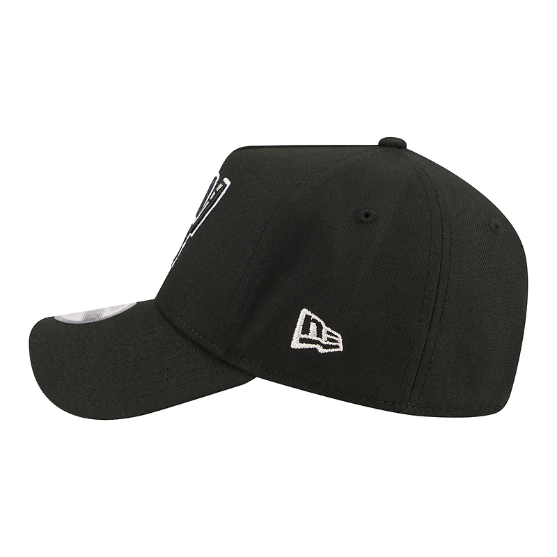 Youth New Era Black San Antonio Spurs 9FORTY A-Frame Adjustable Hat