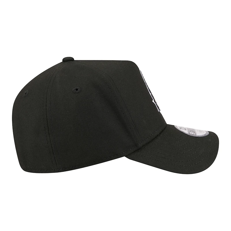 Youth New Era Black San Antonio Spurs 9FORTY A-Frame Adjustable Hat