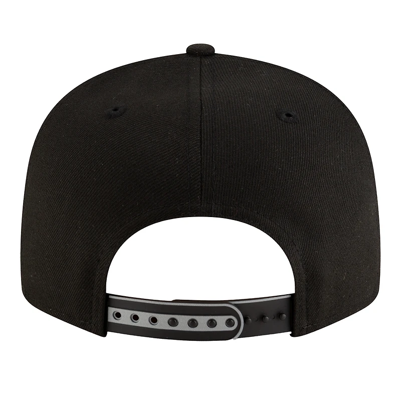 Youth New Era  White/Black San Antonio Spurs 2025 NBA Tip Off Split Panel 9FIFTY Snapback Hat