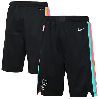 Youth Nike Black San Antonio Spurs 2025/26 City Edition Swingman Performance Shorts