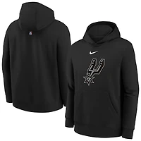 Sweat à capuche Nike noir San Antonio Spurs 2025/26 Club Fleece pour jeune