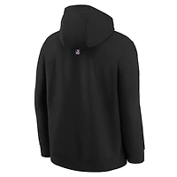 Sweat à capuche Nike noir San Antonio Spurs 2025/26 Club Fleece pour jeune