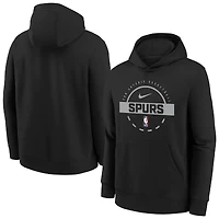 Sweat à capuche d'entraînement Nike noir San Antonio Spurs 2025/26 Club Fleece pour jeune