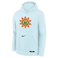 Sweat à capuche en polaire bleu clair Nike City Edition Club San Antonio Spurs 2024/25 pour jeune