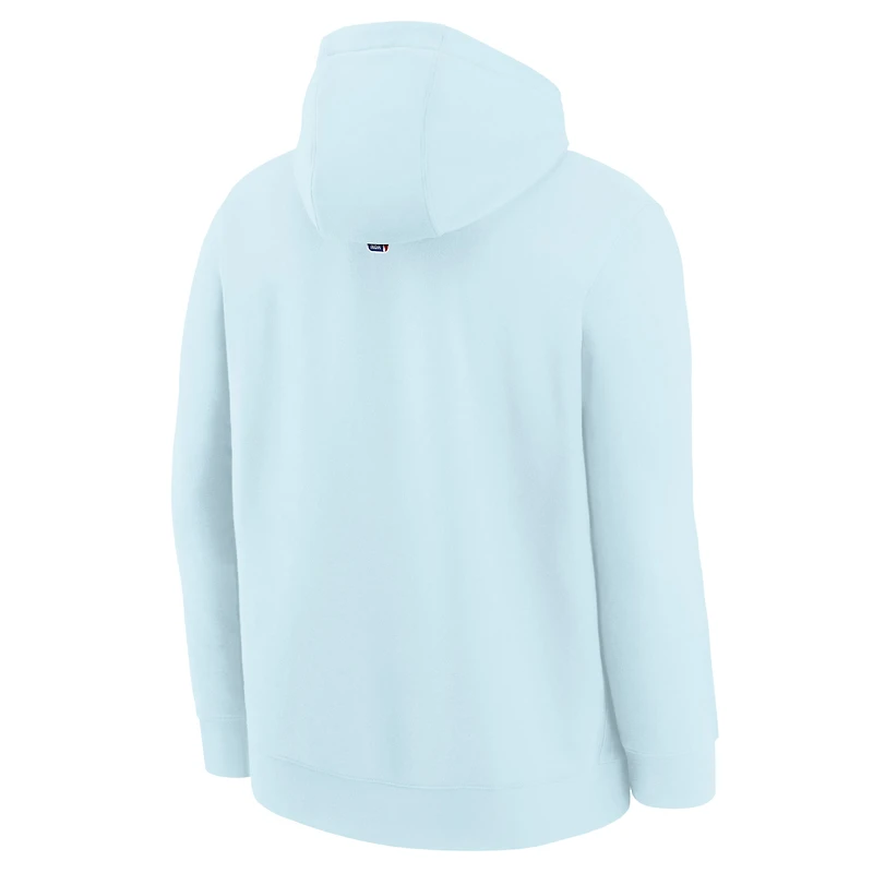Sweat à capuche en polaire bleu clair Nike City Edition Club San Antonio Spurs 2024/25 pour jeune