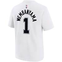 T-shirt Nike Victor Wembanyama pour jeunes San Antonio Spurs avec nom et numéro de l'association