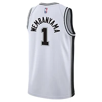Maillot Nike Victor Wembanyama Swingman blanc pour jeune de San Antonio Spurs - Édition Association