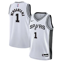 Maillot Nike Victor Wembanyama Swingman blanc pour jeune de San Antonio Spurs - Édition Association