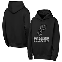 Sweat à capuche noir Outerstuff pour jeunes San Antonio Spurs Back To The Basics
