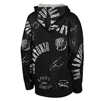 Sweat à capuche noir Youth Outerstuff San Antonio Spurs Moving Violation