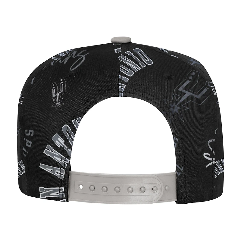 V110833 SPURS 000 NBA OST 25 Youth Street Hooper AOP Casquette à visière plate Snapback HATYTHSNP #17