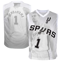 Maillot de mode domicile des jeunes Outerstuff Victor Wembanyama argenté San Antonio Spurs