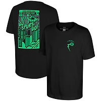 Youth Stadium Essentials Black San Antonio Spurs Area 210 Comic Book T-Shirt