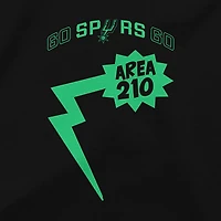 Youth Stadium Essentials Black San Antonio Spurs Area 210 Comic Book T-Shirt