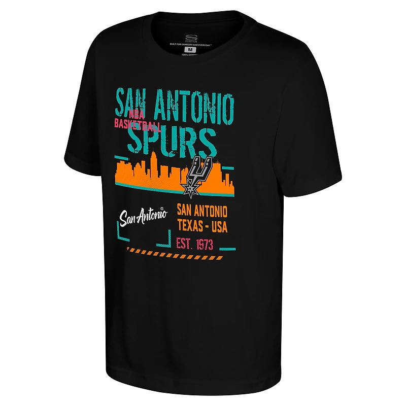 T-shirt noir Youth Stadium Essentials San Antonio Spurs Hideout