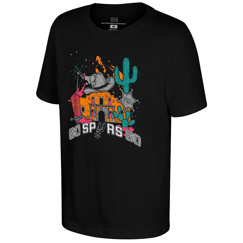 Youth Stadium Essentials Black San Antonio Spurs Remember The T-Shirt