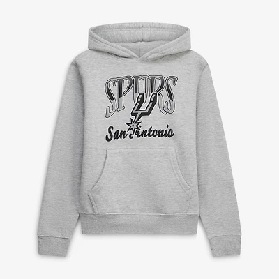 Youth Stadium Essentials Heather Gray San Antonio Spurs Sky High Hoodie
