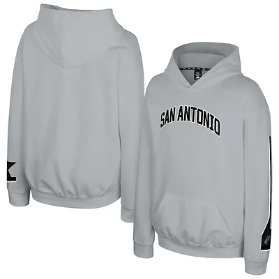 Youth Stadium Essentials Silver San Antonio Spurs Legends City Star Hoodie