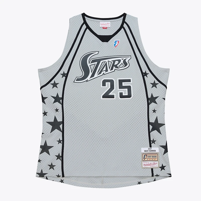 Unisex Mitchell & Ness Becky Hammon Silver San Antonio Stars Court Origins 2007 Swingman Jersey