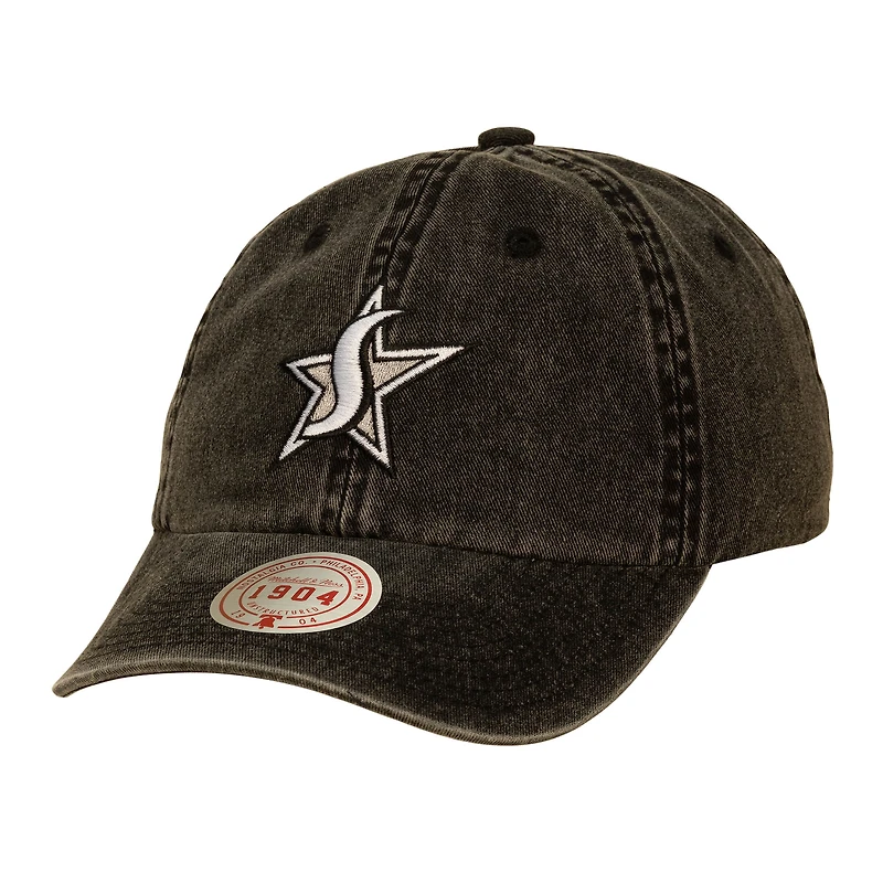 Casquette unisexe Mitchell & Ness noire San Antonio Stars Legendary 1904 à sangle ajustable