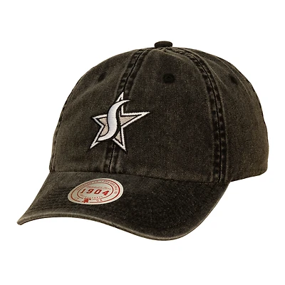 Casquette unisexe Mitchell & Ness noire San Antonio Stars Legendary 1904 à sangle ajustable