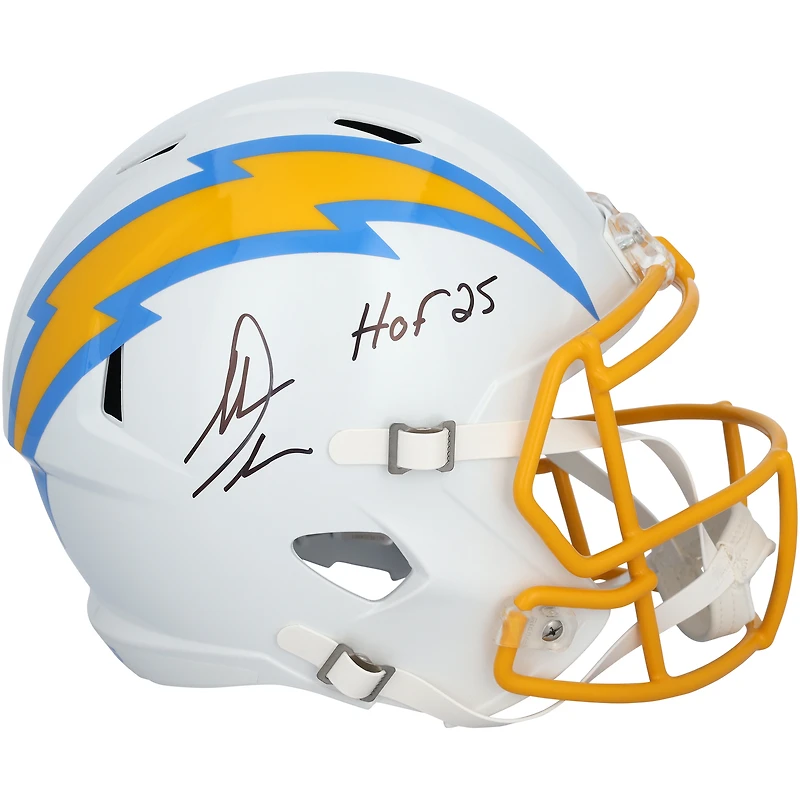 Antonio Gates San Diego Chargers Autographed Riddell Speed Replica Helmet with "HOF 25" Inscription 