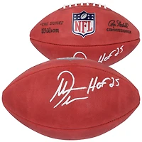 Ballon de football Wilson Duke en couleur dédicacé par Antonio Gates des Chargers de San Diego avec l'inscription « HOF 25 »