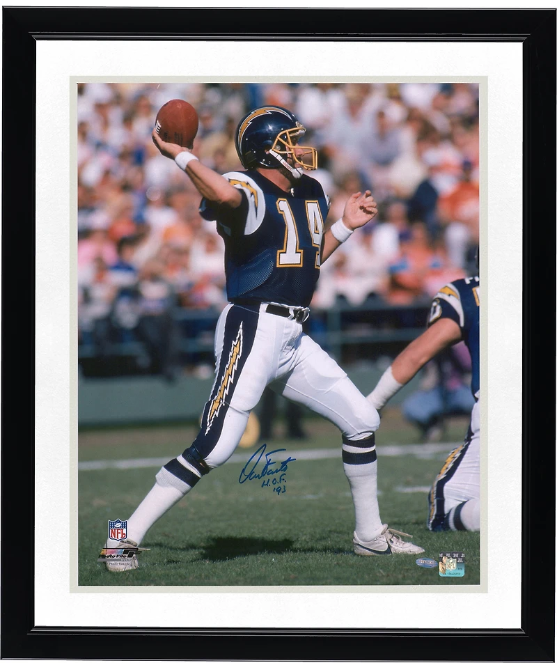 Dan Fouts San Diego Chargers Autographed 16" x 20" Throwing Photograph with "H.O.F. '93" Inscription