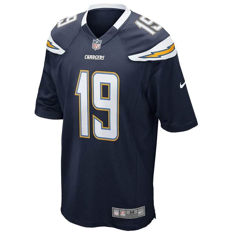 Maillot de jeu joueur retraité la marine Nike Lance Alworth des Chargers San Diego pour hommes