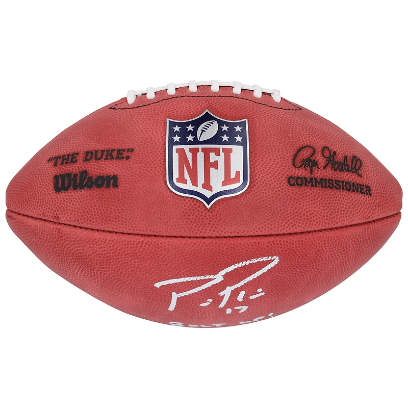 Philip Rivers Los Angeles Angels Autographed Wilson Duke Full Color Football with "Bolt Up!" Inscription
