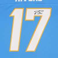 Maillot Nike Vapor Fuse Limited bleu poudré autographié par Philip Rivers des Chargers de San Diego