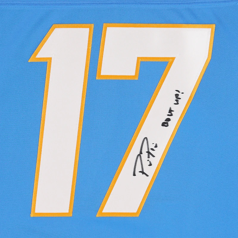 Philip Rivers San Diego Chargers Autographed Powder Blue Nike Vapor Fuse Limited Jersey with "Bolt Up" Inscription