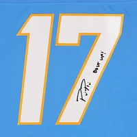 Philip Rivers San Diego Chargers Autographed Powder Blue Nike Vapor Fuse Limited Jersey with "Bolt Up" Inscription