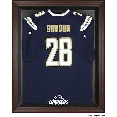 San Diego Chargers Brown Framed Logo Jersey Display Case