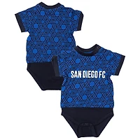 Body T-shirt pour bébé Sport Design Suède bleu marine San Diego FC