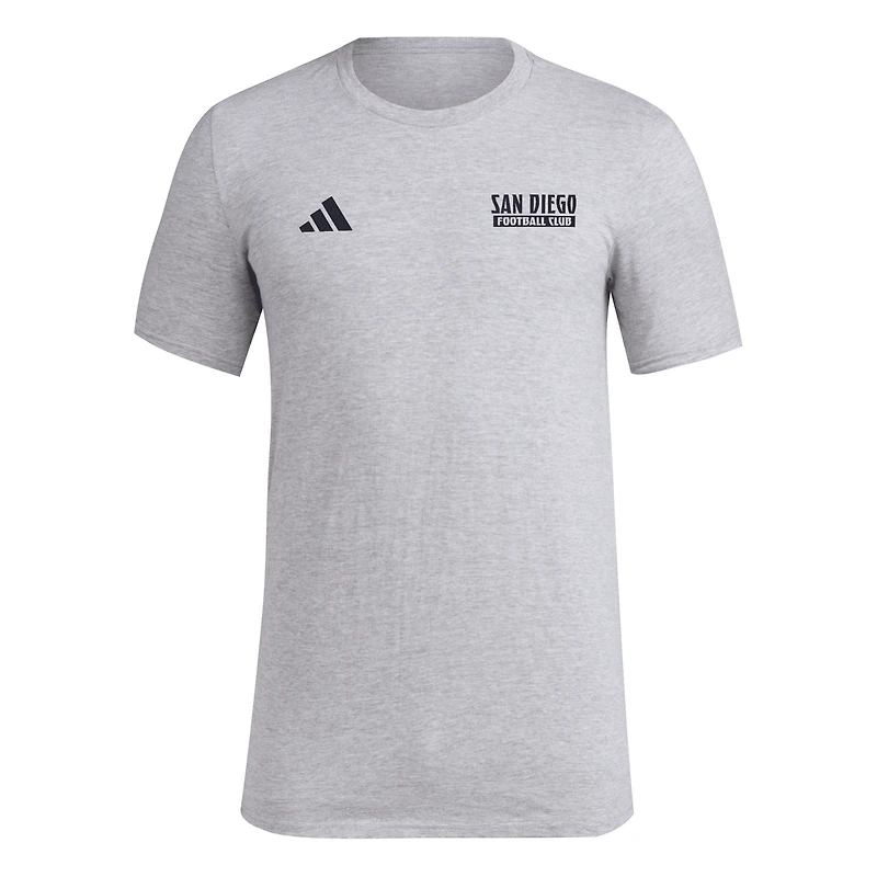 Men's adidas Gray San Diego FC Local Wrap T-Shirt