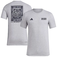 Men's adidas Gray San Diego FC Local Wrap T-Shirt