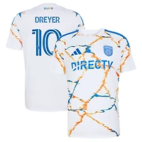 Men's adidas Anders Dreyer White San Diego FC  2026 Unprecedented Unity Kit Replica Jersey