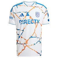 Men's adidas Anibal Godoy White San Diego FC  2026 Unprecedented Unity Kit On-Field Authentic Patch Jersey