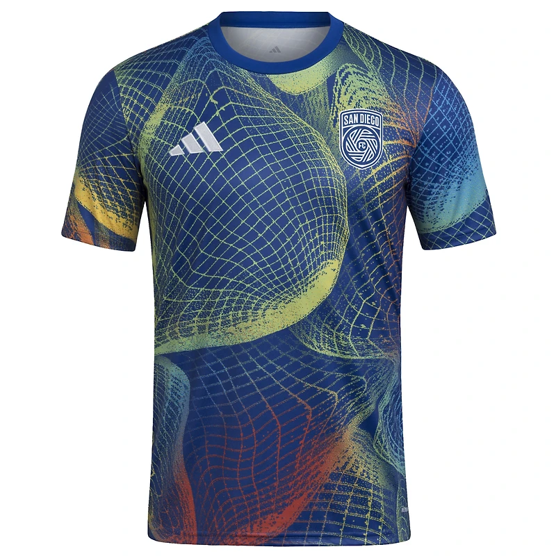 Men's adidas  Blue San Diego FC 2025 United We Play AEROREADY Pre-Match Top