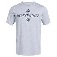 Men's adidas Heather Gray San Diego FC World Pitch T-Shirt