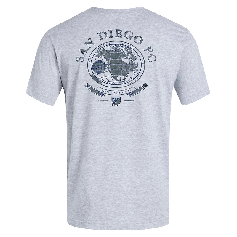 T-shirt adidas pour homme, gris chiné, San Diego FC World Pitch