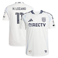 Men's adidas Hirving Lozano White San Diego FC 2025 Woven Into One Authentic Player Jersey