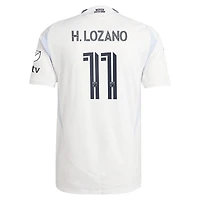 maillot de joueur authentique tissé en un seul adidas Hirving Lozano blanc San Diego FC 2025 pour homme