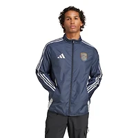 Men's adidas Navy/White San Diego FC 2025 Anthem Reversible Full-Zip Jacket