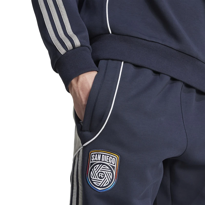 Pantalon de voyage adidas bleu marine San Diego FC 2025 pour homme