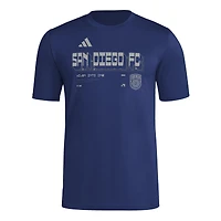 Men's adidas  Navy San Diego FC 2026 Anthem AEROREADY Pregame T-Shirt